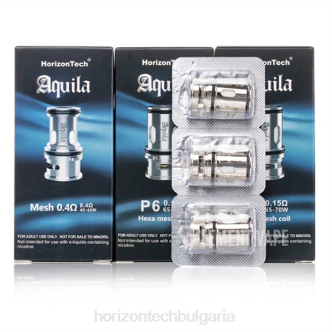 HorizonTech Aquila бобина (опаковка от 3 бр.) p6 - 0,15 ома (3 пакета) P4F8183 Horizontech Vape Bulgaria