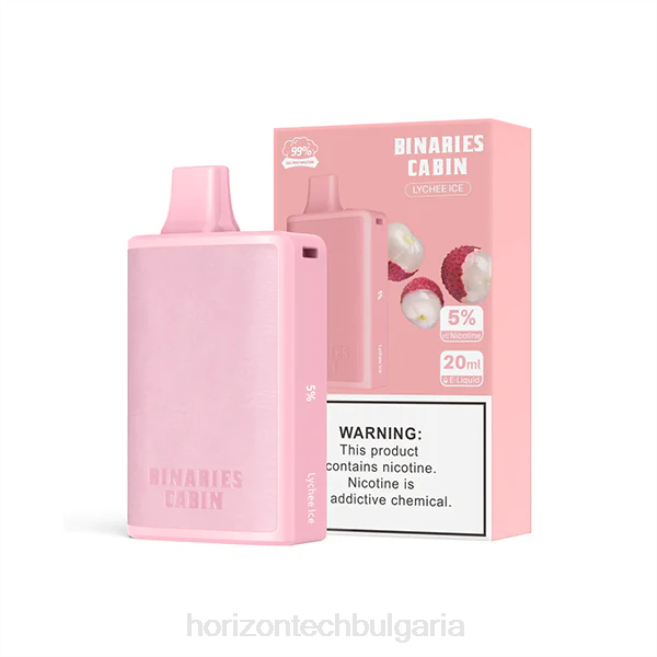 HorizonTech Binaries Cabin за еднократна употреба 20мл лед от личи P4F860 Horizon Tech Coils