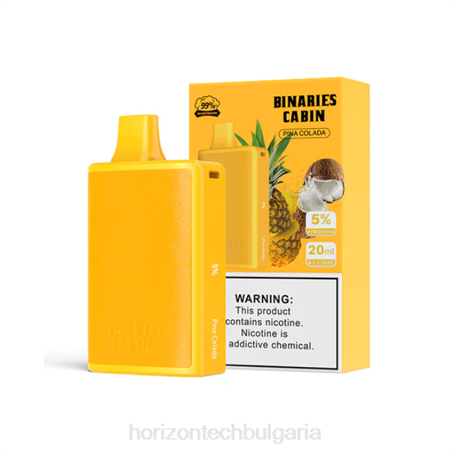 HorizonTech Binaries Cabin за еднократна употреба 20мл Пина Колада P4F866 Horizontech Disposable Vape