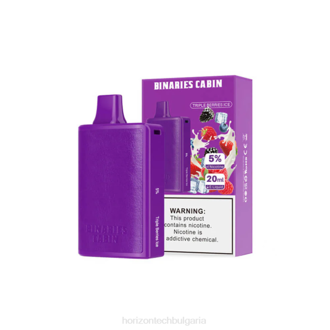 HorizonTech Binaries Cabin за еднократна употреба 20мл лед на плодове с трипла P4F884 Horizon Tech Vape Tank