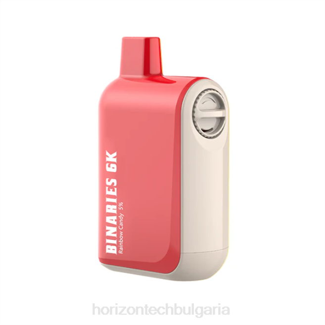 HorizonTech Binaries Cabin за еднократна употреба 15мл бонбони дъга P4F827 Horizon Tech Vape