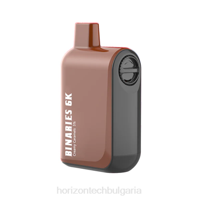 HorizonTech Binaries Cabin за еднократна употреба 15мл кремообразни карамели P4F837 Horizon Tech Vape